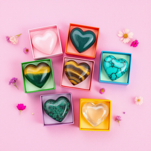 Hartjes van edelsteen