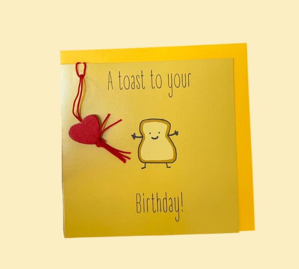 Wenskaart a toast to your birthday