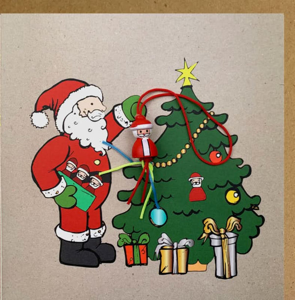 Carte de Noël Arbre du Père Noël