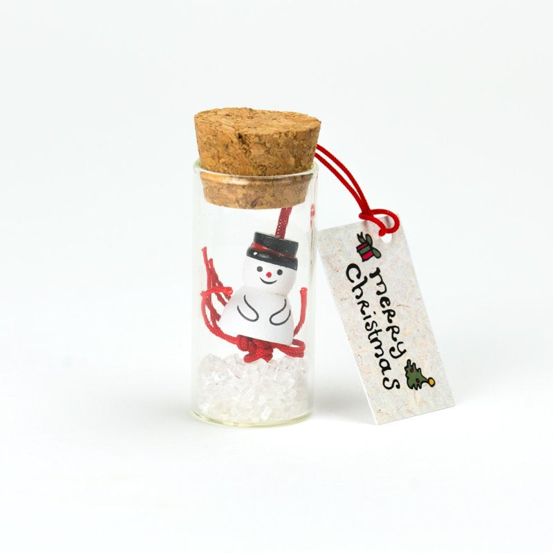 Flasche Weihnachten Schneemann