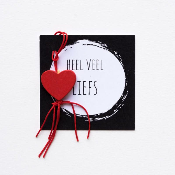 Karte Schwarz-Weiß-Liebe