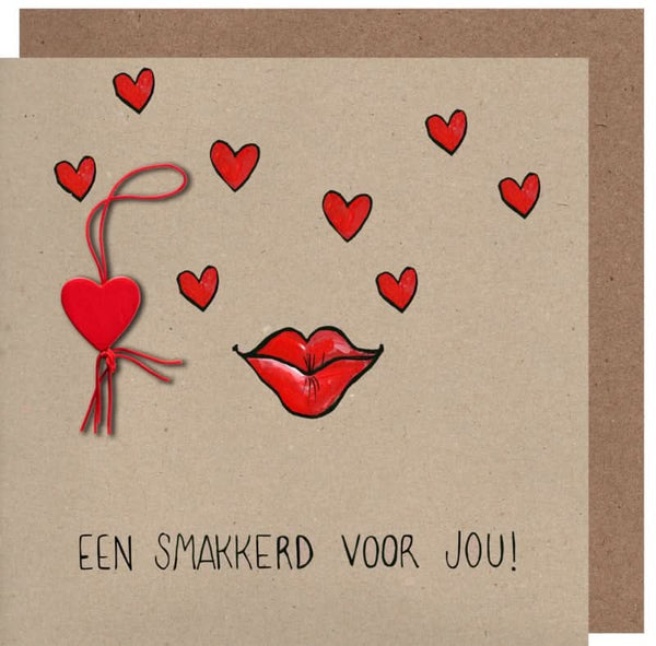 Wenskaart smakkerd kraft