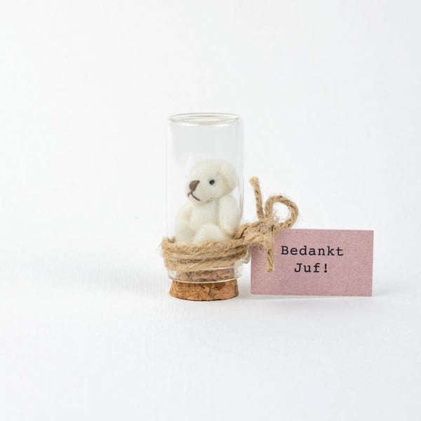 L'ours remercie le professeur