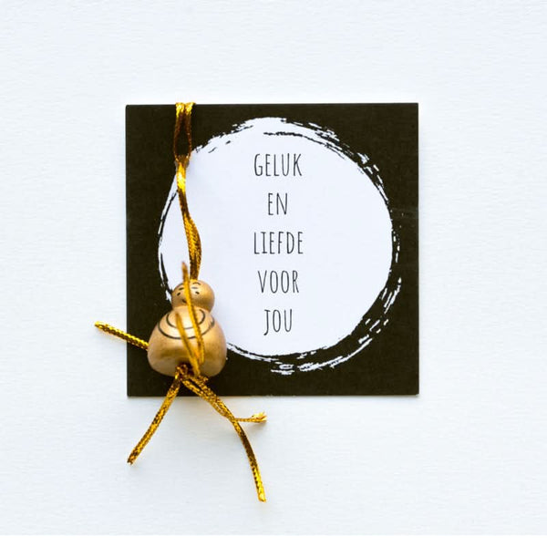 Karte Schwarz-Weiß-Glück