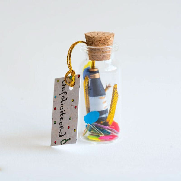 Glücksflasche, herzlichen Glückwunsch