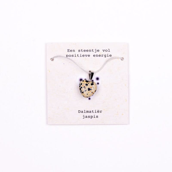 Collier en jaspe dalmatien
