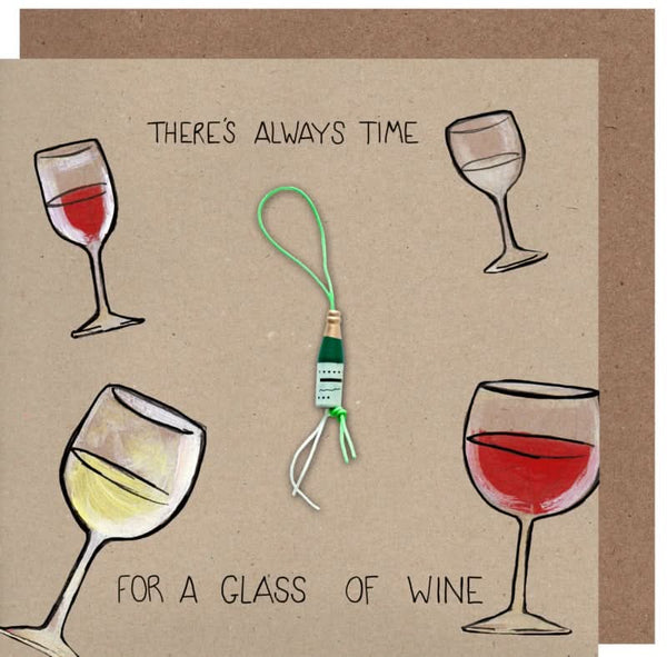 Grußkarte Wein Kraft