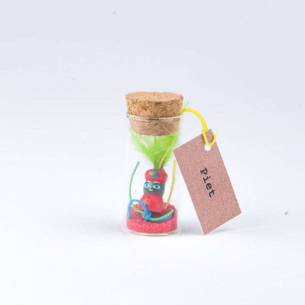 Geluksflesje Piet 6cm
