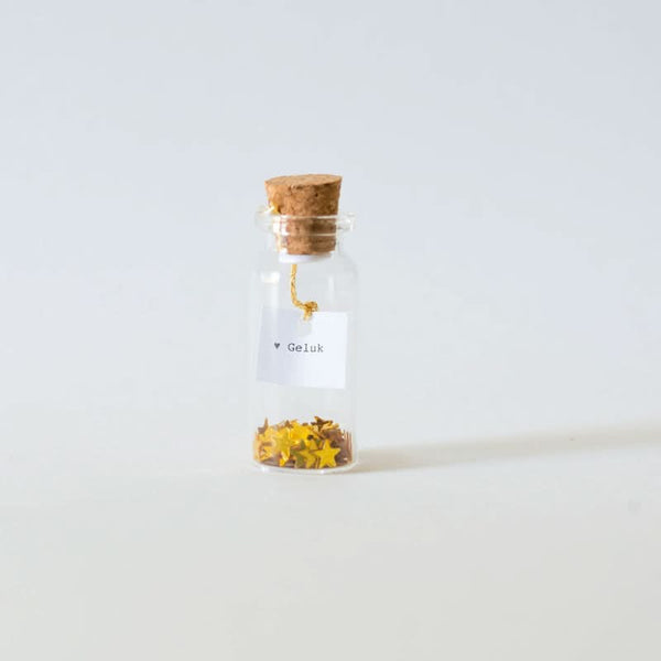 Flaschenbuchstaben Glück