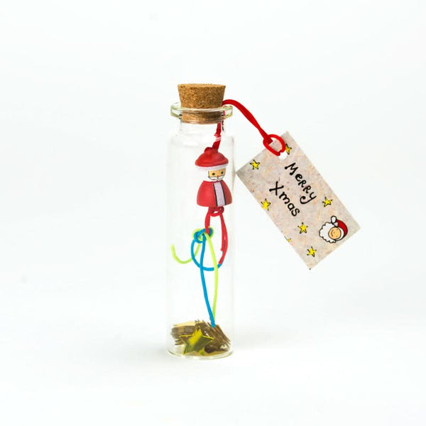 Bouteille porte-bonheur Joyeux Noël Père Noël