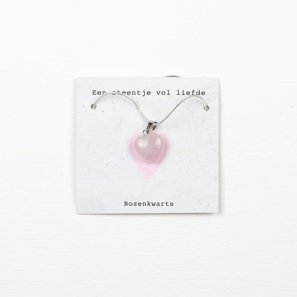 Collier en quartz rose