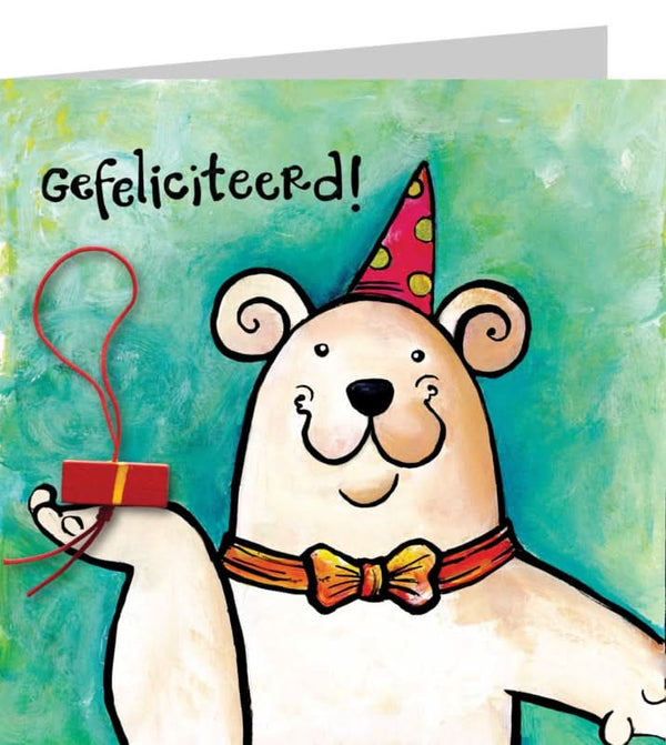 Glückskarte: Glückwunschbär