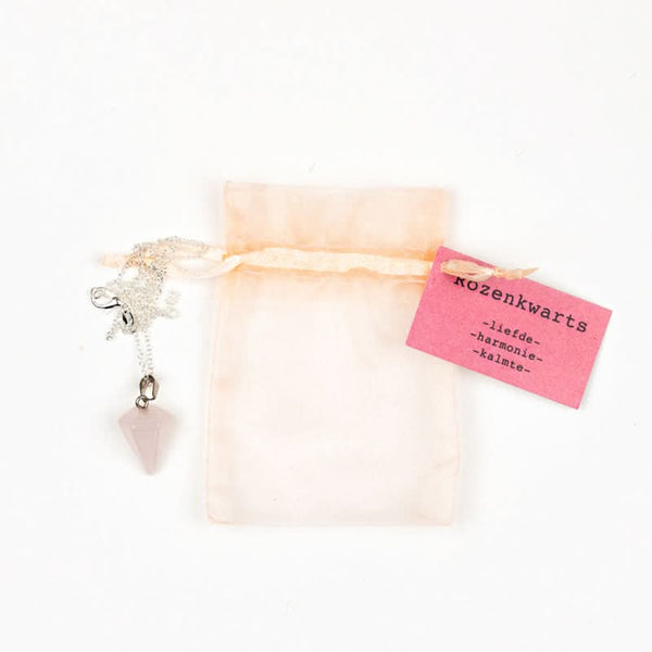 Pendelkette Rosenquarz
