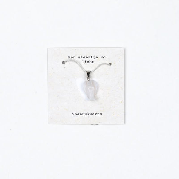 Engelkette Schneequarz