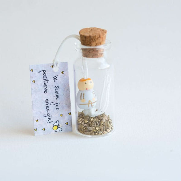 Bouteille porte-bonheur je t'envoie de l'énergie positive