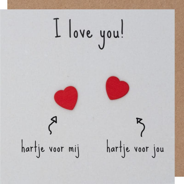 I love you wenskaart