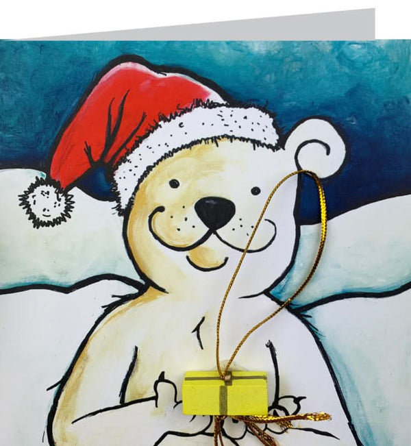 Carte de voeux Ours de Noël