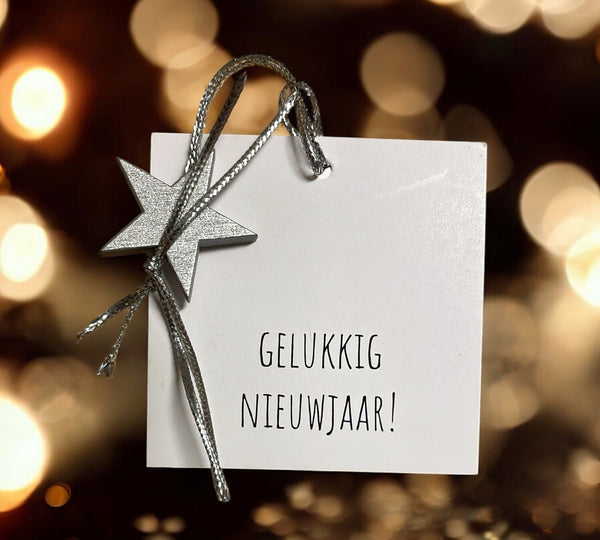 Cadeau kaartje gelukkig nieuwjaar