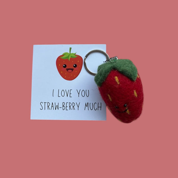 Sleutelhanger aardbei