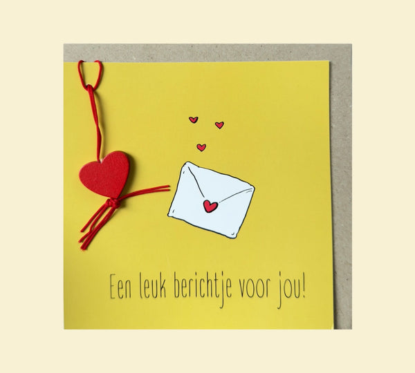 Wenskaart leuk berichtje