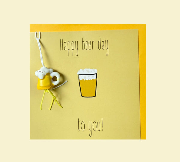 Wenskaart happy beer day