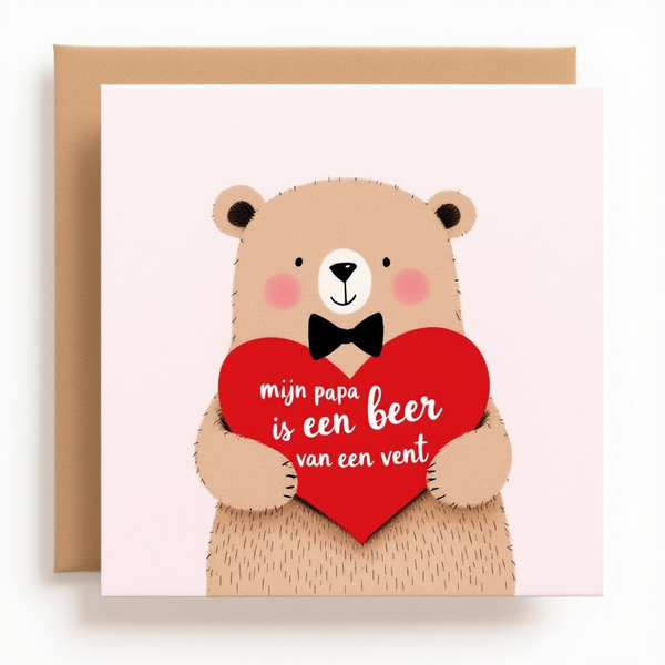Mijn papa is een beer van een vent