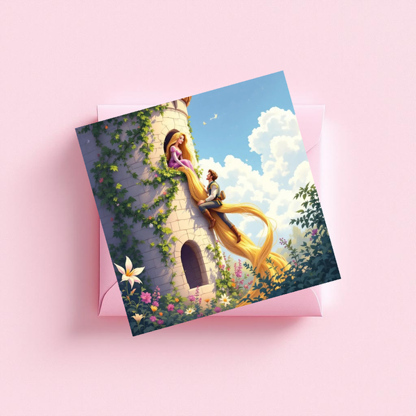 Sprookjeskaart Rapunsel met verhaal