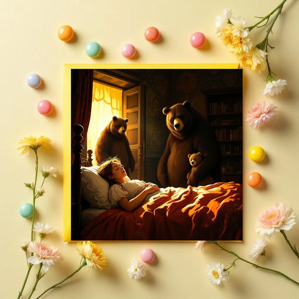 Sprookjeskaart Goudlokje met verhaal