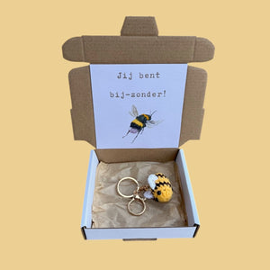 Doosje bij-zonder sleutelhanger