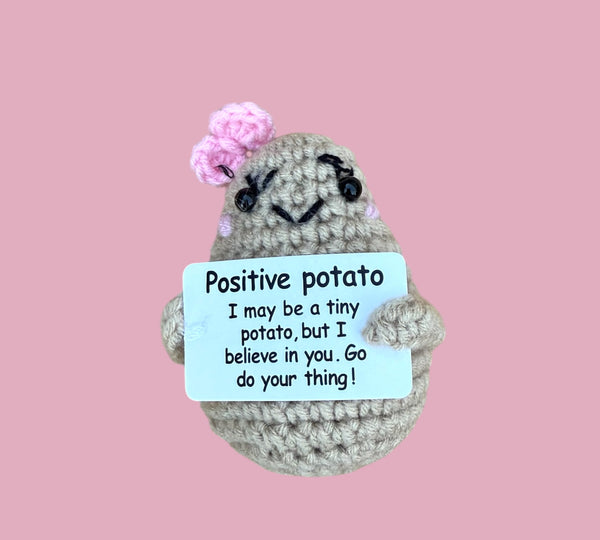 Positive potato vrouw
