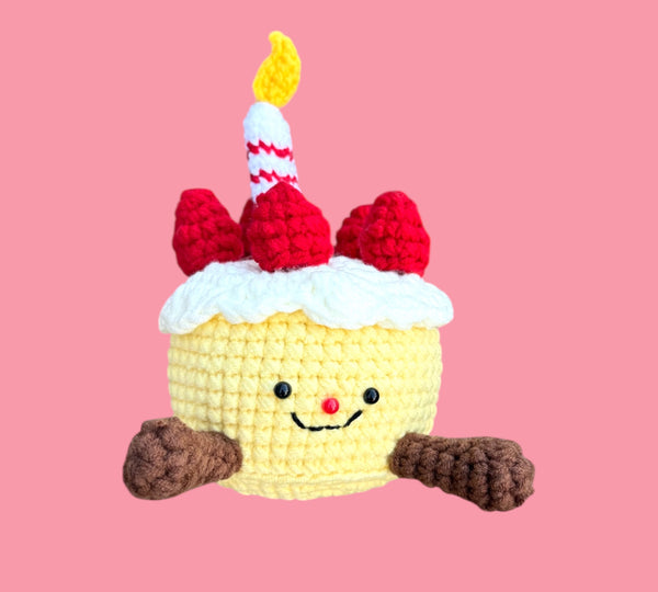 Verjaardagstaartje gehaakt