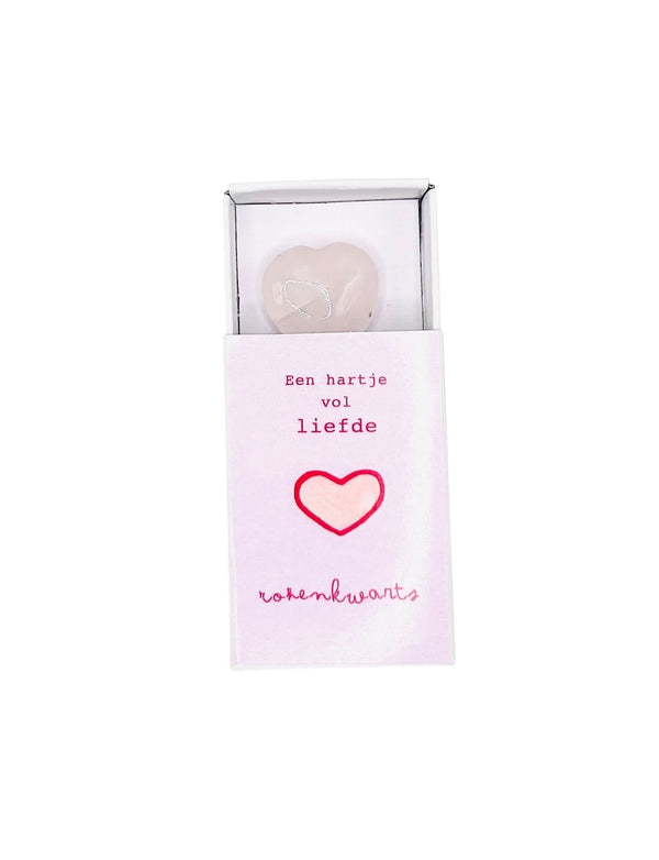 Hartje in doosje Rozenkwarts