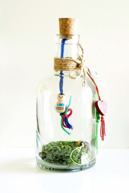 Glücksglas XL grün