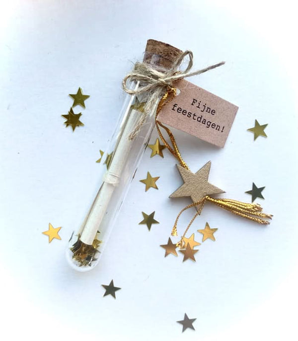 Vœu de Noël dans un tube