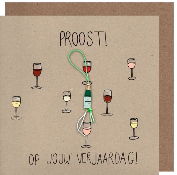 Wenskaart proost op jouw verjaardag kraft
