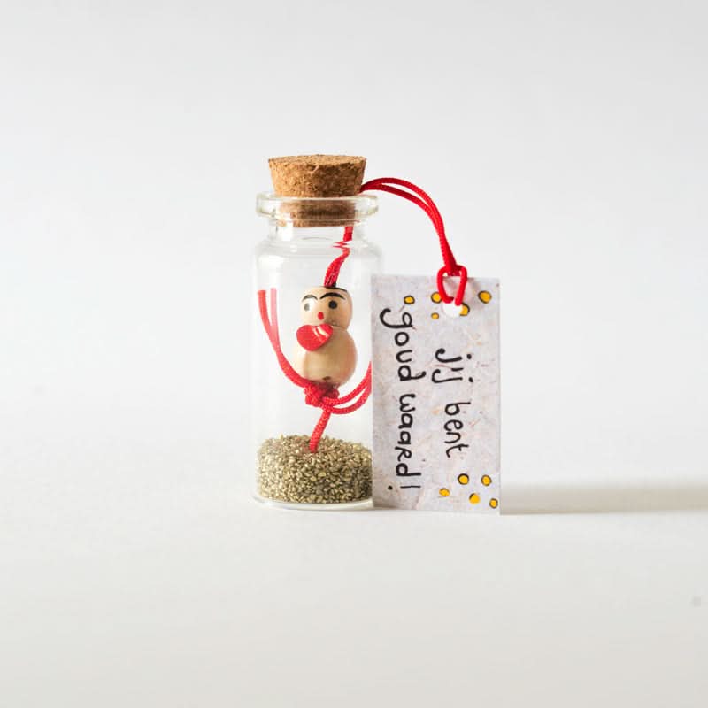 Glücksflasche im Wert von Gold