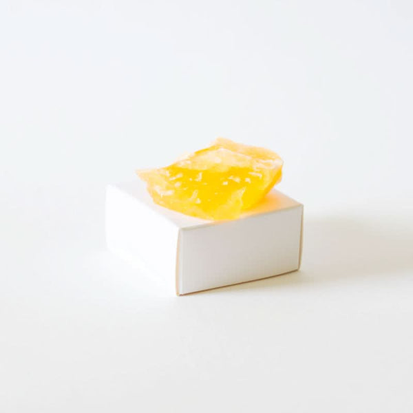 Roher Edelstein Calcit gelb