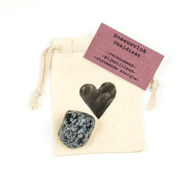 Kuschelstein - Schneeflockenobsidian