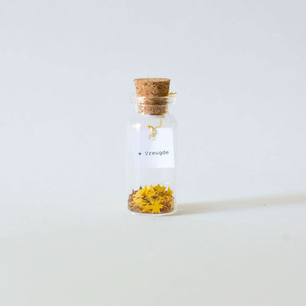 Flaschenbuchstaben Freude