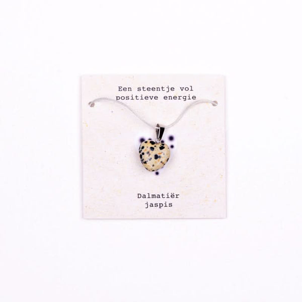 Halskette mit positiver Energie - Dalmatiner-Jaspis