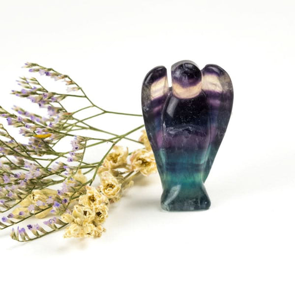 Ange plein de concentration - Fluorite