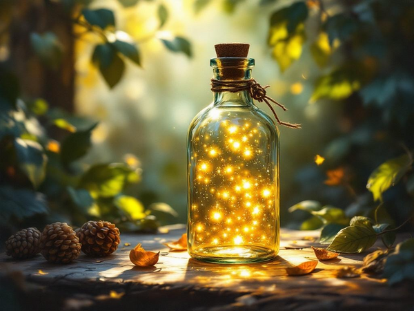 Lichtpuntjes fles