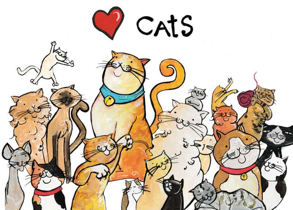 Carte postale de chats