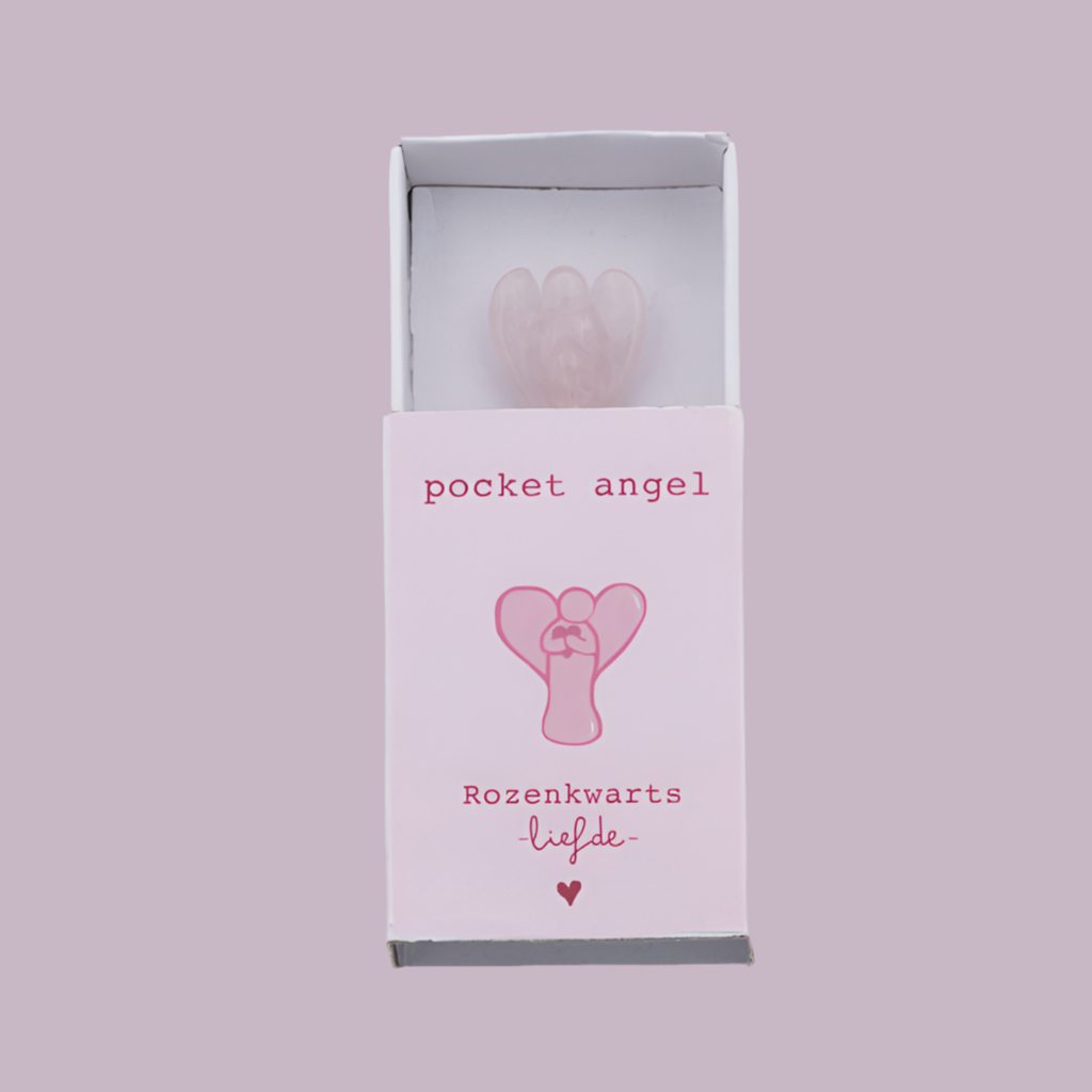 Pocket angel Rozenkwarts 