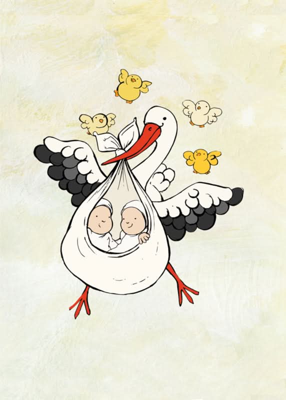 Carte postale des jumeaux