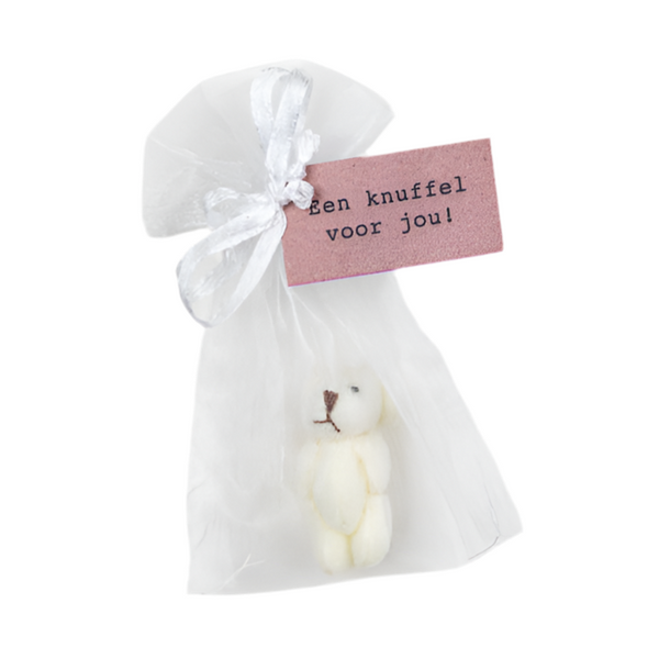 Beer zakje knuffel voor jou 