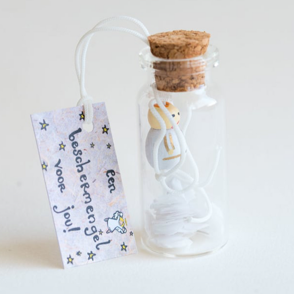 Glücksflasche Schutzengel