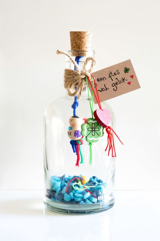 Glücksglas XL Blau