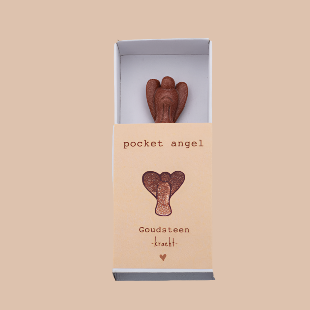 Beschermengel goudsteen pocket angel 