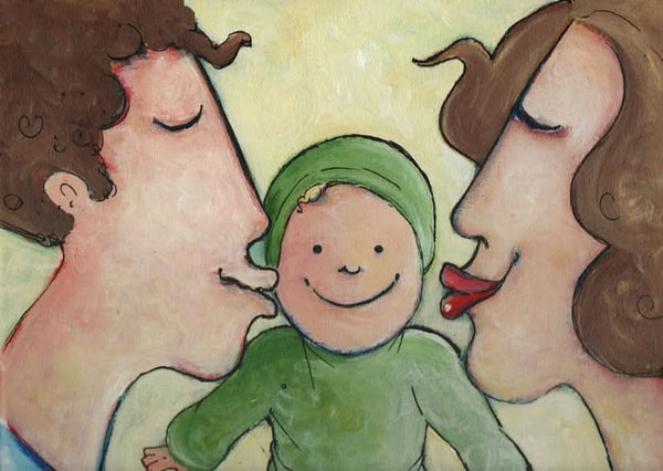Carte postale bébé
